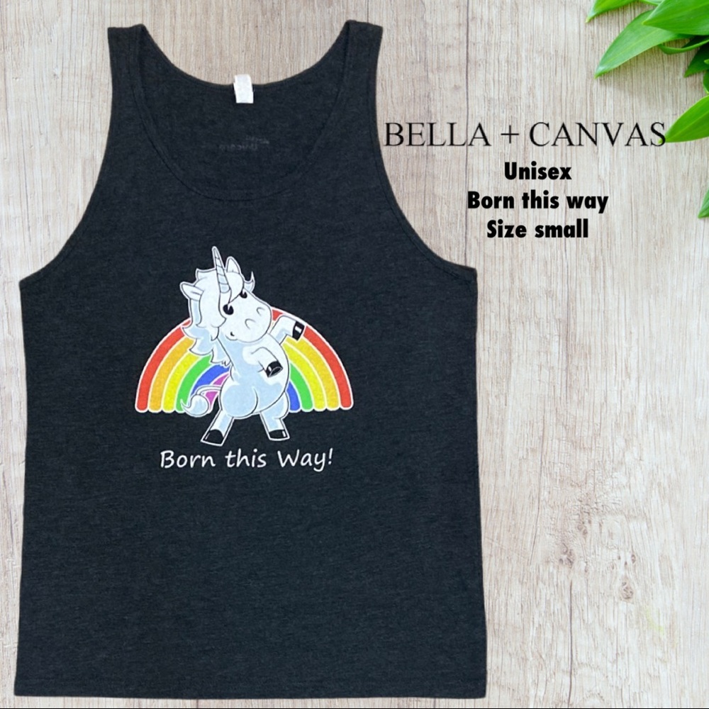 Bella + Canvas Gay Pride Tank Top Unisex Size Small